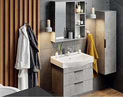 Onika Мебель для ванной Девис 65 бетон чикаго – фотография-2