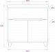 Onika Мебель для ванной Стрим 80.12 (Como) белая – картинка-24