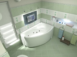 Bas Акриловая ванна Фэнтази 150x88 R с гидромассажем – фотография-2