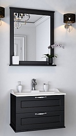 Акватон Мебель для ванной "Леон 65" ясень черный – фотография-1