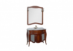 Demax Мебель для ванной "Версаль NEW 110" сerezo витраж (173317) – фотография-10