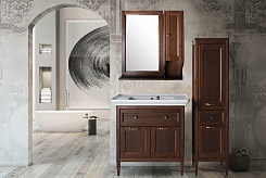 ASB-Woodline Мебель для ванной Гранда 85, шкафчик, антикварный орех – фотография-3