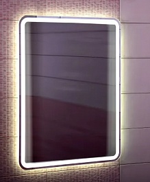 Бриклаер Зеркало Эстель-1 60 LED, кнопочный выключатель – фотография-2