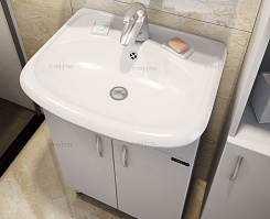 СанТа Мебель для ванной Сити Прима 50 универсальная – фотография-4