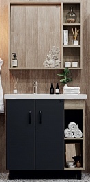 Onika Мебель для ванной Тимбер 80 серый /дуб сонома – фотография-1