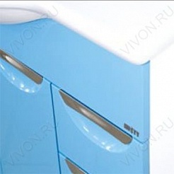 Misty Мебель для ванной Жасмин 105 голубая, эмаль – фотография-4