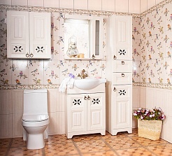 Бриклаер Мебель для ванной Кантри 65 шкафчик – фотография-3