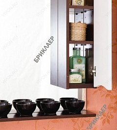 Бриклаер Мебель для ванной Токио 70 L венге / белый – фотография-6