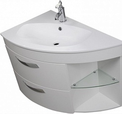 De Aqua Мебель для ванной Трио Люкс 90 L, зеркало Экстра EXT 90 FP – фотография-2
