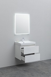 Aquanet Мебель для ванной Вега 60 подвесная белая глянцевая – фотография-5