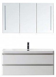 BelBagno Мебель для ванной ENERGIA-N 1200 Bianco Lucido, зеркало-шкаф – фотография-1