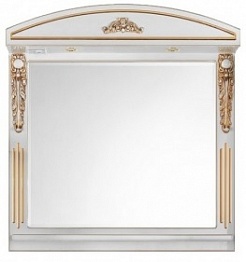 Водолей Зеркало "Версаль 65" белое/золото – фотография-1