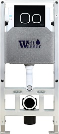 WeltWasser Инсталляция для унитаза Amberg 506 ST BL с черной матовой клавишей смыва – фотография-1