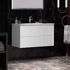 Opadiris Мебель для ванной Рубинно 90 подвесная белая – фотография-4