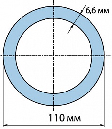 Агригазполимер Труба 110х6,6 мм ПЭ100 PN 10 SDR 17 (12м) – фотография-3