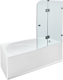 Byon Шторка для ванны T 80x145 прозрачное стекло – фотография-1