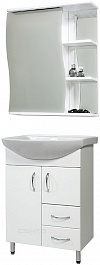 СанТа Мебель для ванной Грация Волна 60 L с ящиками – фотография-1