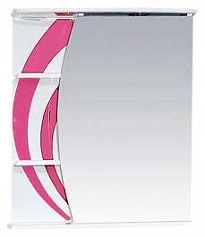 Misty Зеркальный шкаф Каролина 60 R розовое стекло – фотография-1