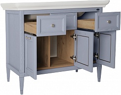 ASB-Woodline Мебель для ванной Гранда 105, grigio серый – фотография-5