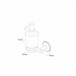 Fixsen Дозатор жидкого мыла ALFA GR-9512 – фотография-2