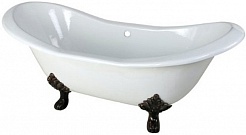 Фэма Чугунная ванна "Julietta", ножки бронза, покрытие RAL, металлик – фотография-1