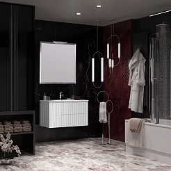 Opadiris Мебель для ванной Рубинно 90 подвесная белая – фотография-2