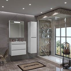 Opadiris Мебель для ванной Фреш 70 подвесная белая – фотография-3