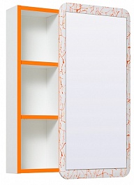 Runo Зеркальный шкаф Капри 55 оранжевый – фотография-1