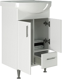 Mixline Мебель для ванной Веста 52 R белая – фотография-5
