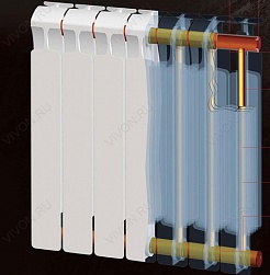 Радиатор Monolit 500 6 секций 1/2' – фотография-5