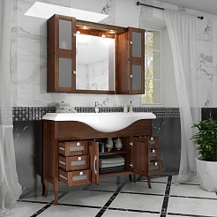Opadiris Мебель для ванной Мираж 120 орех – фотография-3