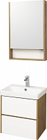 Акватон Мебель для ванной Сканди 55 дуб рустикальный, белая
