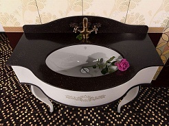 Водолей Мебель для ванной "Верди 100" коричневая – фотография-4