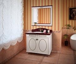 Водолей Мебель для ванной "Анжелика 90" F-1 белая – фотография-6