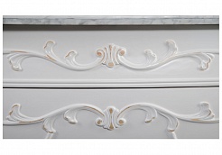 Demax Мебель для ванной "Афины 120" белая ретро (171625) – фотография-4