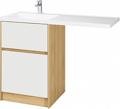 Акватон Мебель для ванной Лондри 60 L дуб сантана/белая – фотография-2