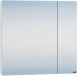 СанТа Мебель для ванной Вегас 65 подвесная с зеркальным шкафом Стандарт 70 белая – фотография-6