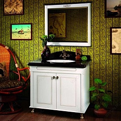 Водолей Мебель для ванной "Анжелика 90" F-2 черная – фотография-3