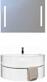 De Aqua Мебель для ванной Эскалада 117, зеркало Экстра EXT V 120 P – фотография-1