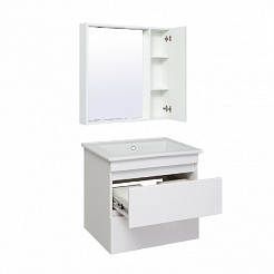 Runo Зеркало-шкаф для ванной Манхэттен 65 белый – фотография-4