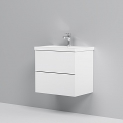 Am.Pm Мебель для ванной Gem 60 белый глянцевый, с 2 ящиками – фотография-2