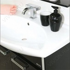 Misty Мебель для ванной Джулия 65 подвесная черная – фотография-3
