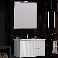 Opadiris Мебель для ванной Рубинно 90 подвесная белая – фотография-1