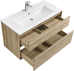 Акватон Мебель для ванной Либерти 100 дуб эльвезия – фотография-6