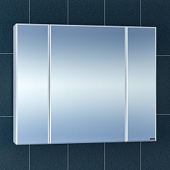 СанТа Мебель для ванной под стиральную машину Марс 90 R 2 ящика с зеркальным шкафом Стандарт 90 белая – фотография-17