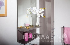 Бриклаер Мебель для ванной "Чили 55" серая лиственница – фотография-2