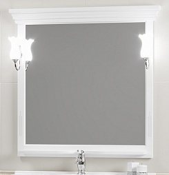 Opadiris Зеркало для ванной Риспекто 100 цвет 9003 (белый матовый) – фотография-1