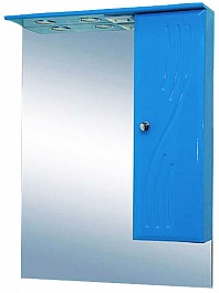 Misty Зеркальный шкаф Мисти 50 R голубой – фотография-1