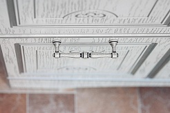 Sanflor Мебель для ванной Адель 100 белая, патина серебро – фотография-9
