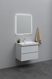 Aquanet Мебель для ванной Вега 70 подвесная белая глянцевая – фотография-4